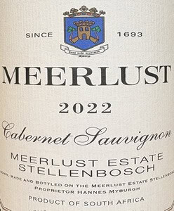 Meerlust Cabernet Sauvignon